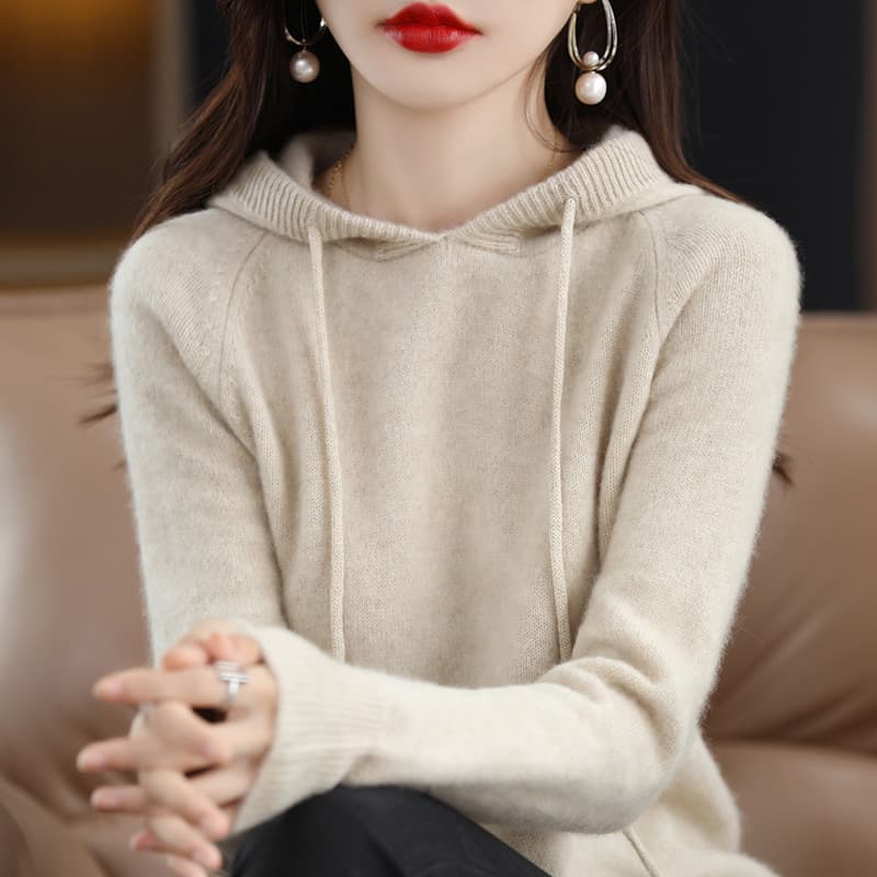 (Cross-border trading), demi-season knitted hoody, sweater, base jacket, oversize 4