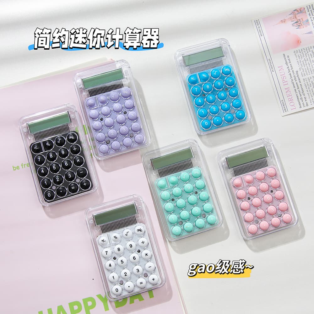 New high-looking mini candy-colored computer student exam work study handheld mini calculator wholesale 2