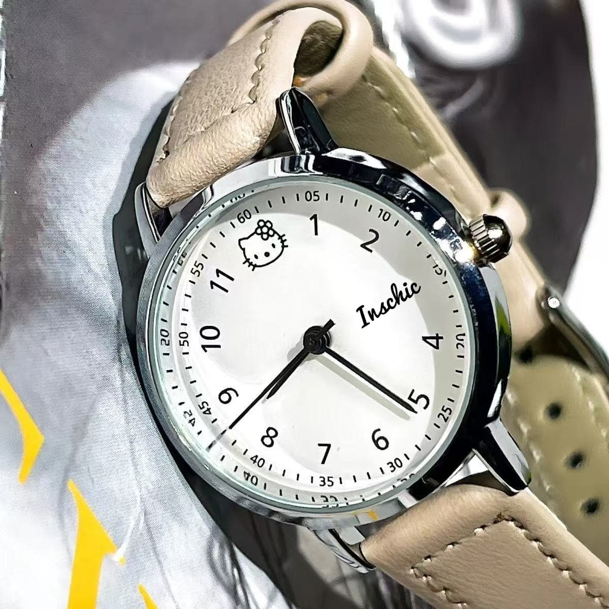 E-commerce new ladies watch KT cat belt watch wholesale live broadcast popular girls watch student exam watch