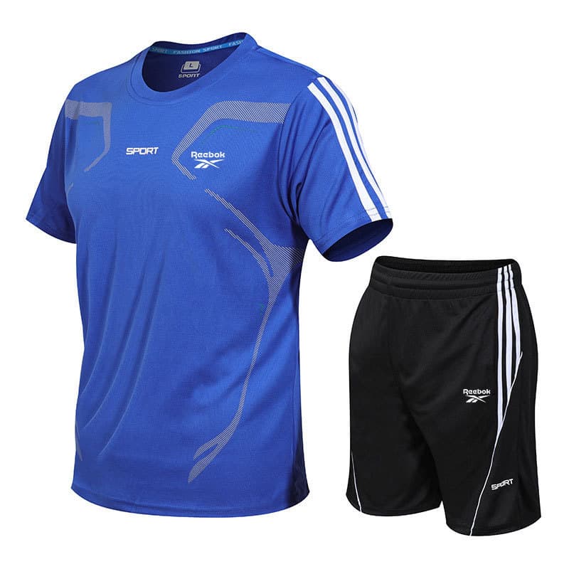 Sports suit, summer quick dry laundry basket, basketball uniform for gym, body-friendly shorts, for running, with short sleeve, feather stuffing, loose fit 2