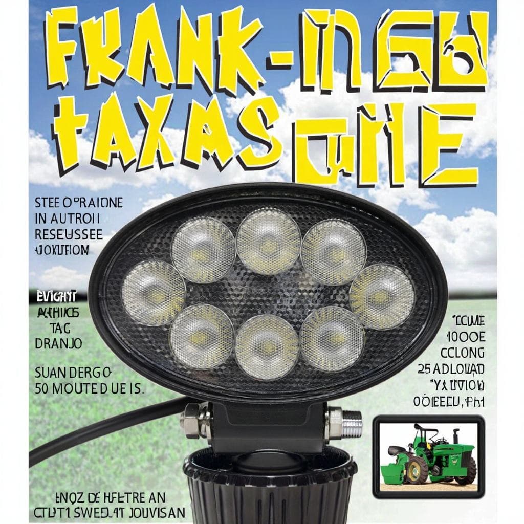 Waterproof LED lamp, round truck, lights, 5 inch, 32W 2