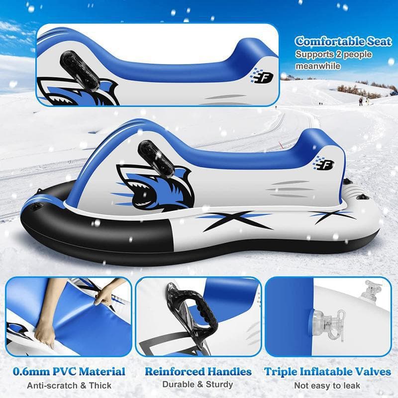 Manufacturer produces cold-resistant high-elastic PVC inflatable ski boats, inflatable ski vehicles, motor boats, ski circles and sleds 2