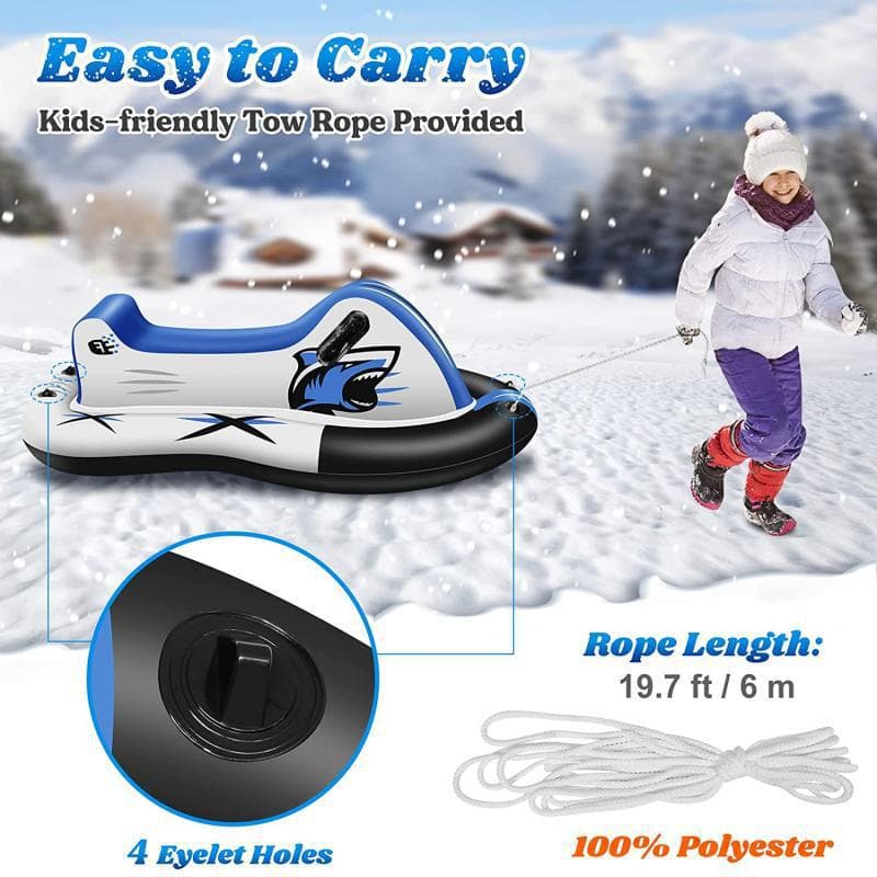 Manufacturer produces cold-resistant high-elastic PVC inflatable ski boats, inflatable ski vehicles, motor boats, ski circles and sleds 3