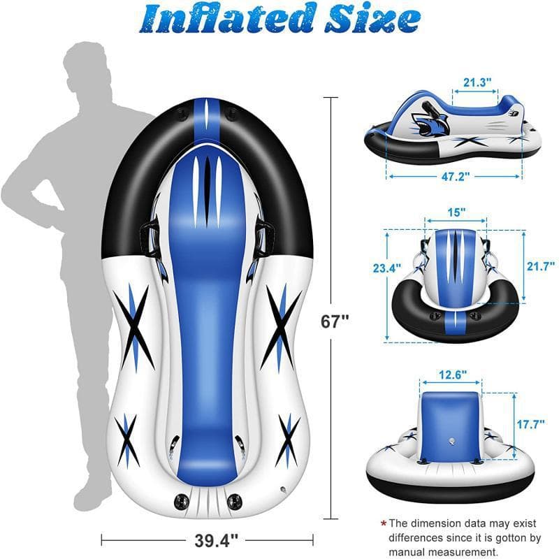 Manufacturer produces cold-resistant high-elastic PVC inflatable ski boats, inflatable ski vehicles, motor boats, ski circles and sleds 4
