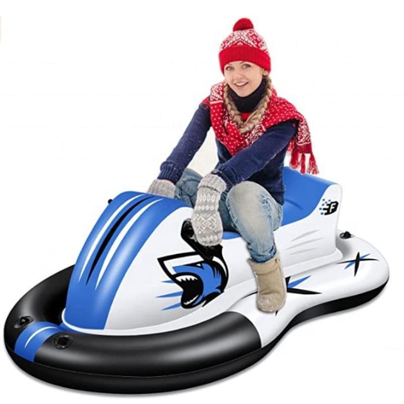 Manufacturer produces cold-resistant high-elastic PVC inflatable ski boats, inflatable ski vehicles, motor boats, ski circles and sleds 5