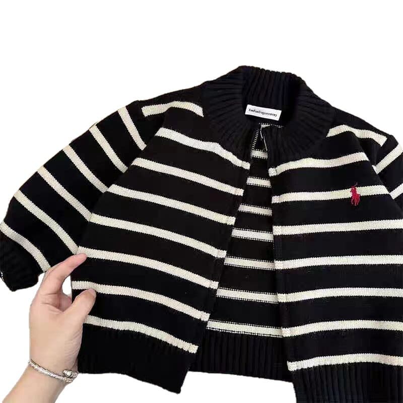 Boys Zip-Up Cardigan Sweater - Demi-Season Autumn Jacket 5