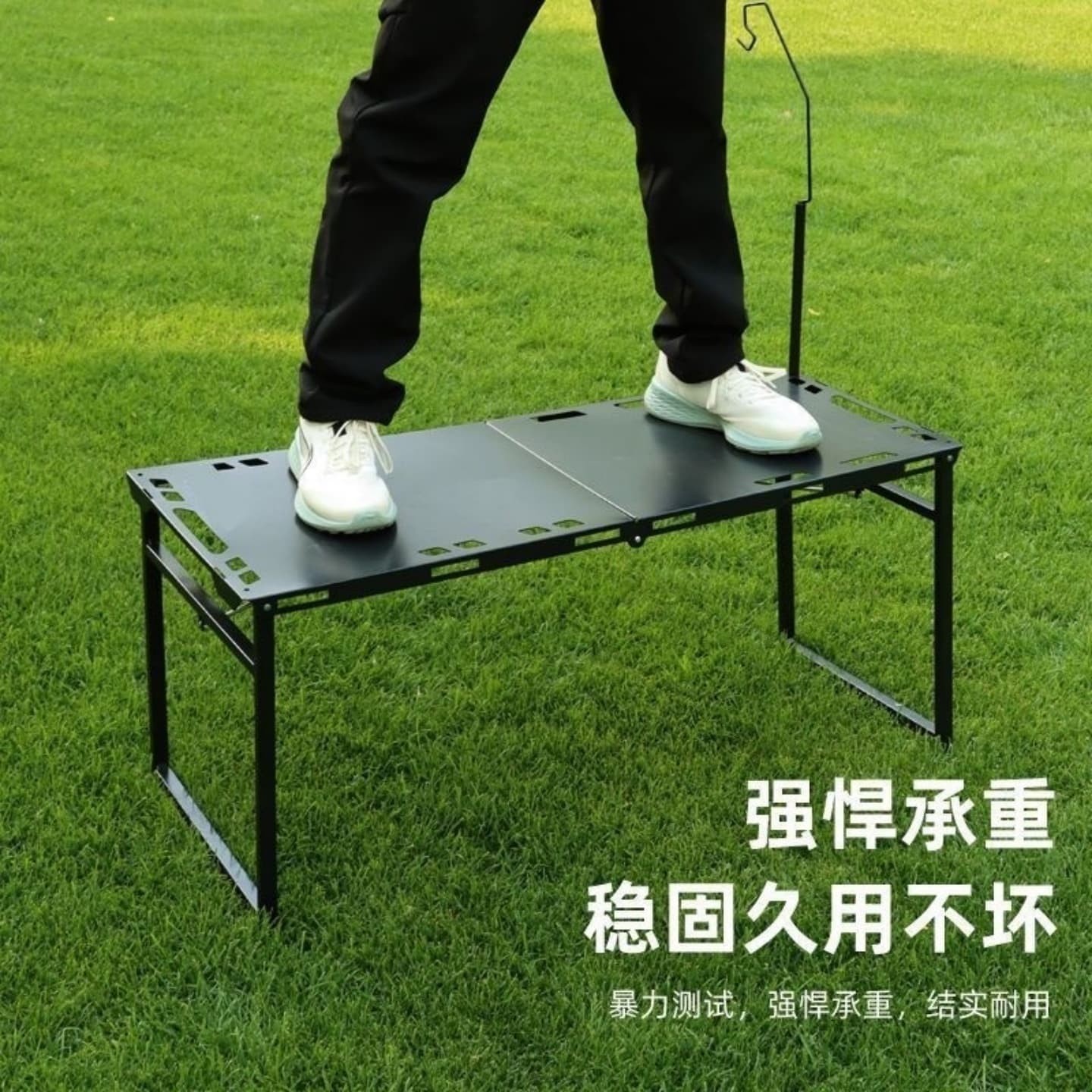 Outdoor camping tactical table outdoor folding table portable stall table hydraulic table camping table outdoor camping table and chairs 3