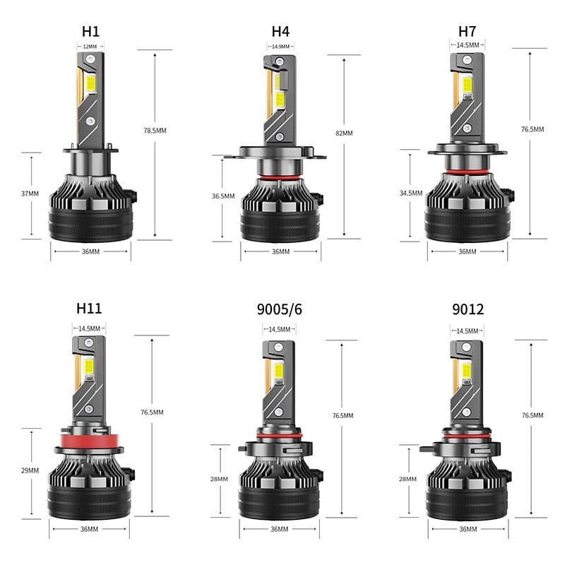 Q7h4 three-copper tube high-power headlight spotlight modified car lights car led headlight factory cross-border hot sale 2