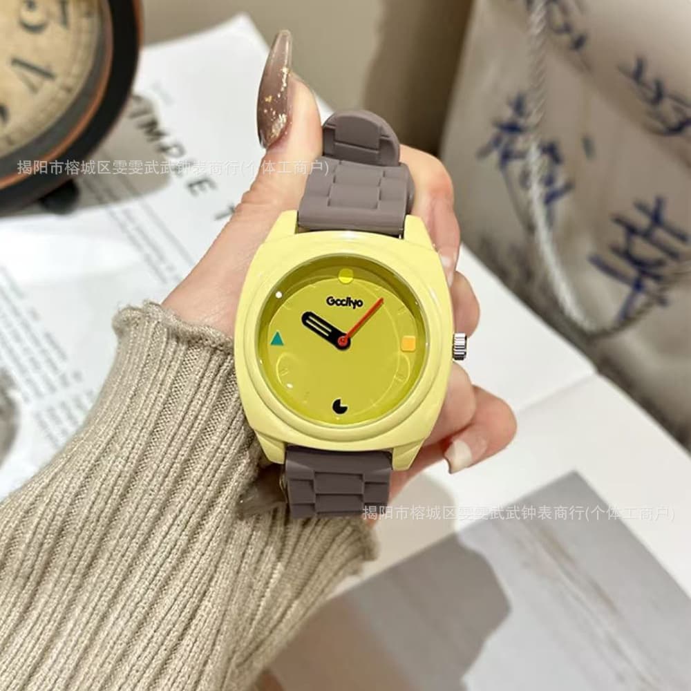 GCCLIYO watch girls dopamine niche contrasting color Xingyu Chunshan Xiaohongshu student watch high-looking female watch 1