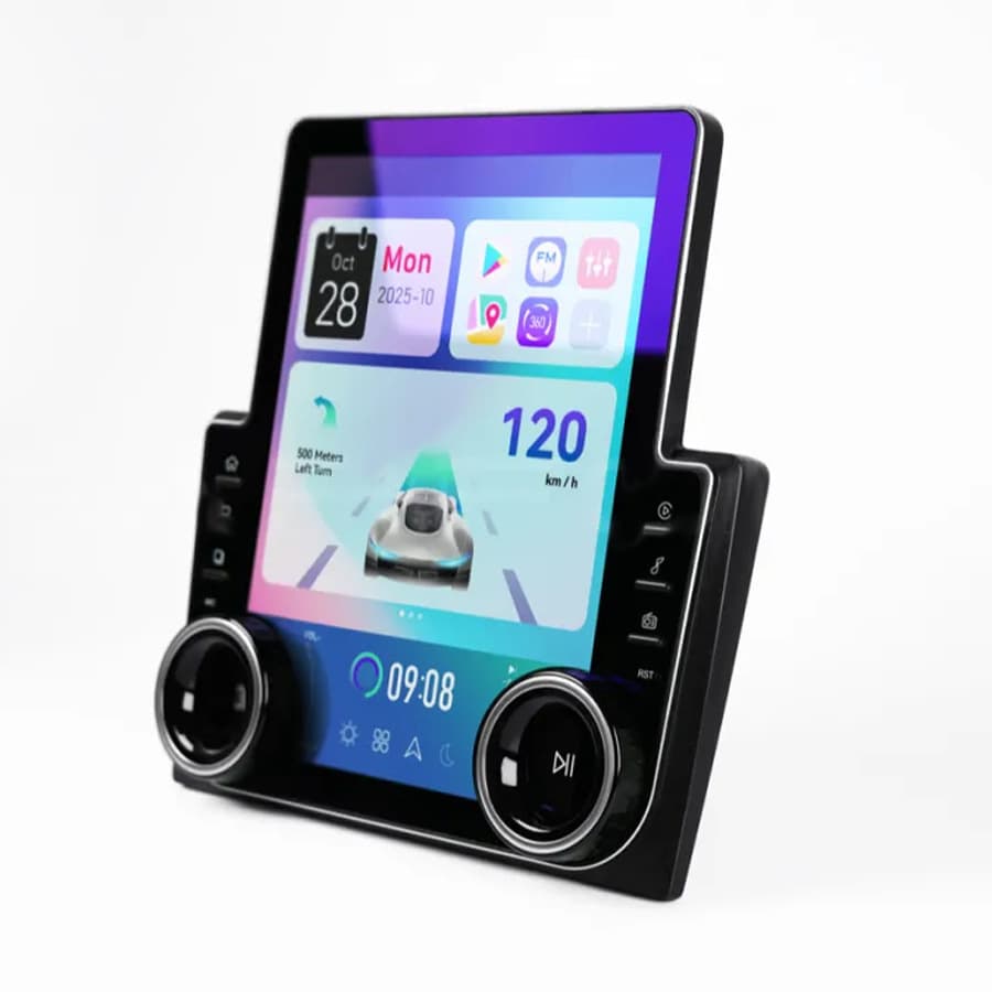 9.7-inch universal carplay car machine double-knob car central control screen GPS car navigation radio all-in-one machine 2