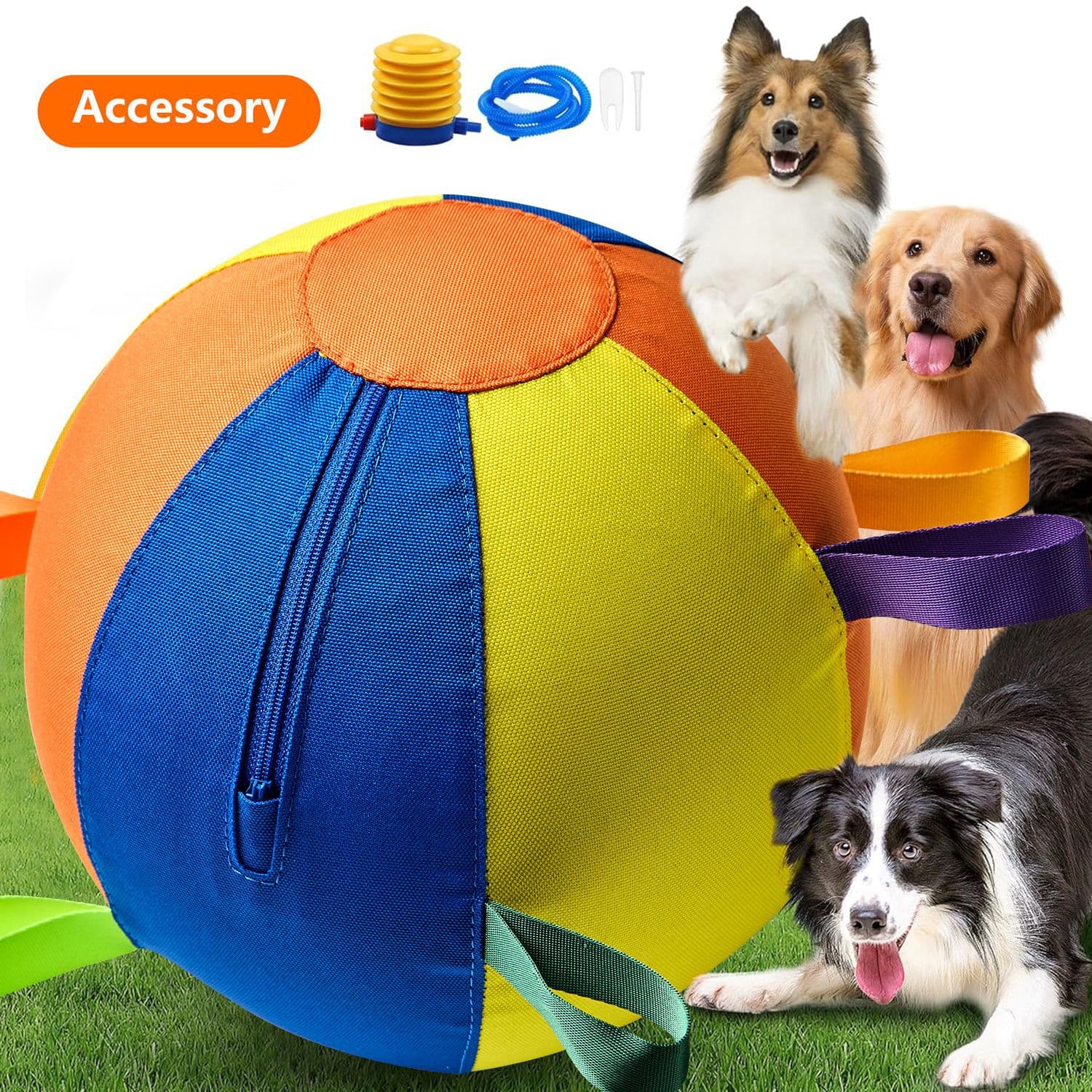 Giant ball toys for dogs, a complete set of dog balls, golden retriever bite-resistant balls, boredom relief balls, amusing Shiba Inu Corgis, self-entertaining pet balls 4