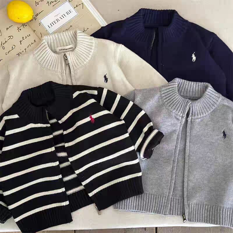 Children's autumn sweater, cardigan for boys with zipper, jacket, children's clothing 1
