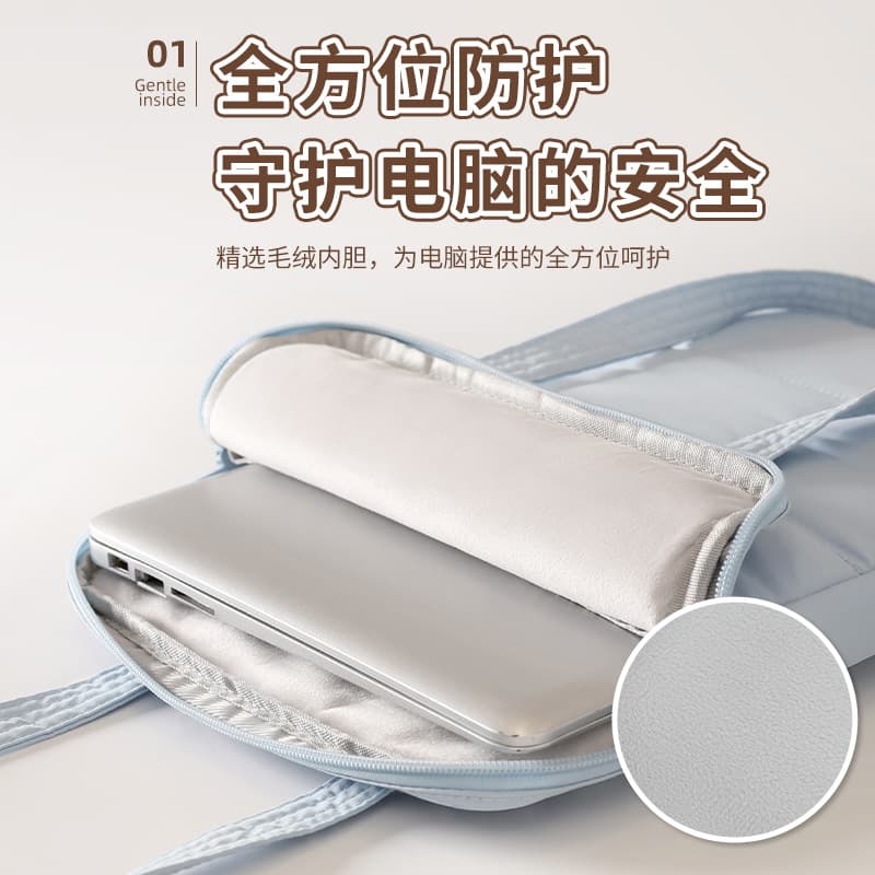 14 Inch Laptop Tablet Shoulder Bag with Storage Organizer 3