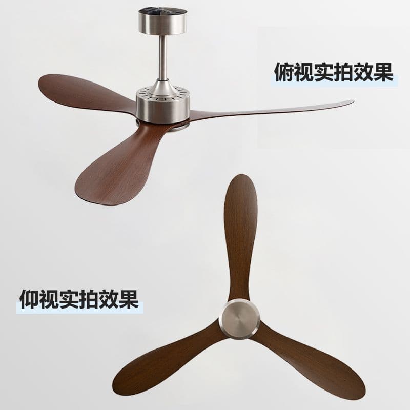 Ceiling fan high wind frequency variable silent electric fan restaurant living room household simple retro ceiling industrial lightless ceiling fan 4
