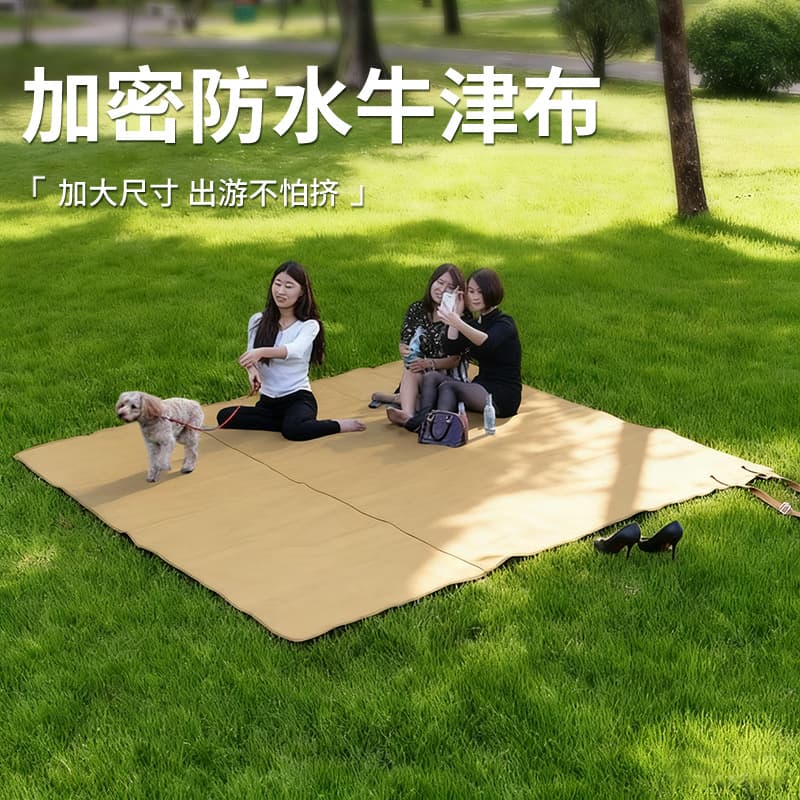 Travel tent for camping, waterproof wear-resistant handheld folding carpet for traveling, increased thickness, oxford cloth 3