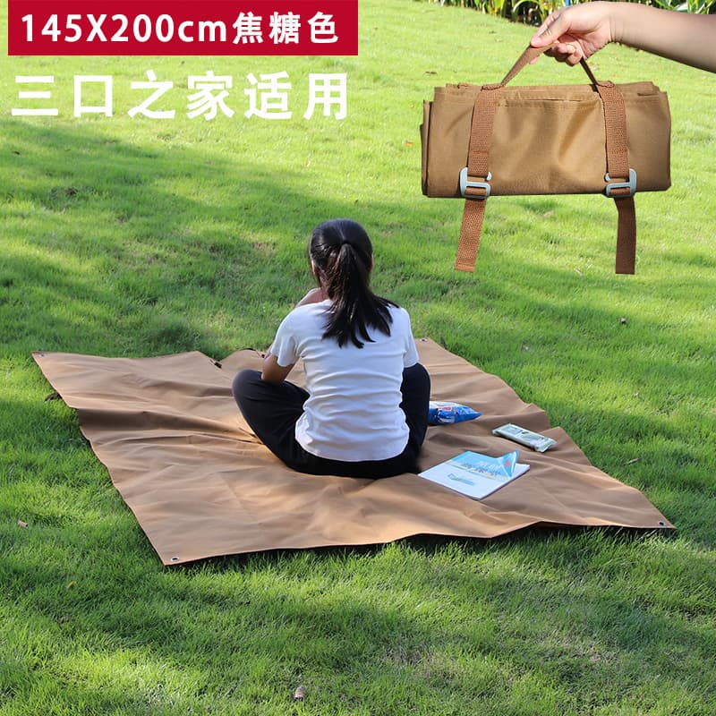 Travel tent for camping, waterproof wear-resistant handheld folding carpet for traveling, increased thickness, oxford cloth 6