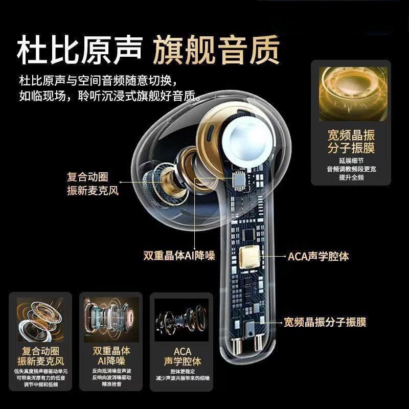 Huaqiangbei New Four-5 Wireless Bluetooth Headset Noise Cancellation Extra Long Battery Endlessness Compatible with Android 2