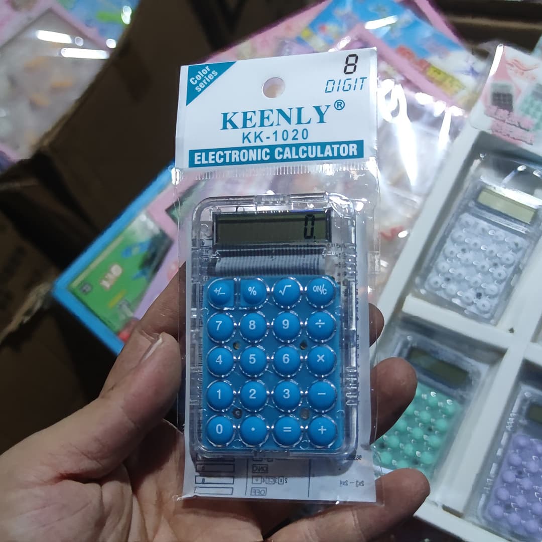 Retail 5 yuan transparent candy computer student junior high school mini portable multi-function calculator stationery wholesale 3