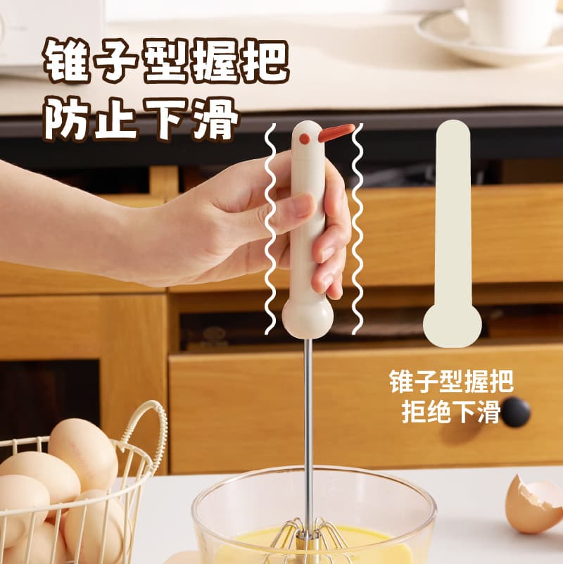 Egg beater stainless steel manual semi-automatic household egg cream whipper kitchen baking tools egg mixer 2