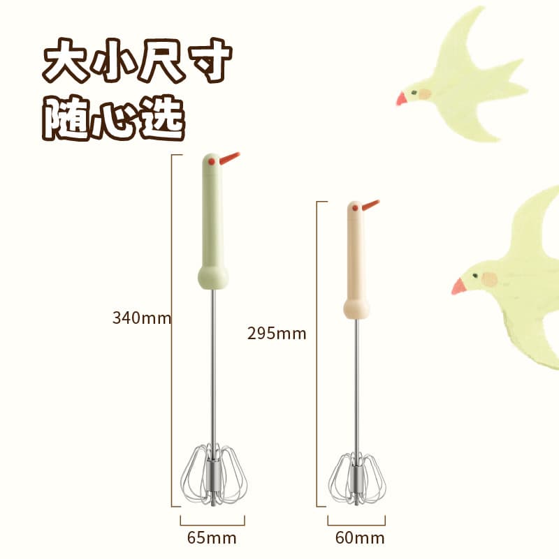 Egg beater stainless steel manual semi-automatic household egg cream whipper kitchen baking tools egg mixer 4