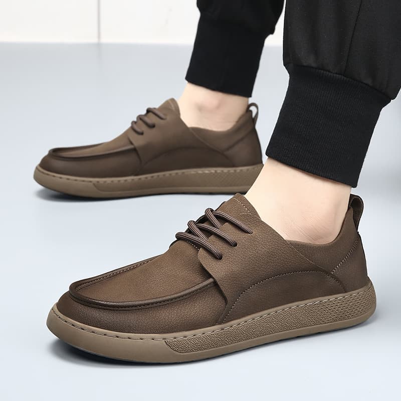 Men's shoes, retro non-slip breathable elite casual footwear, genuine leather, Spring/Fall 2026 model 3