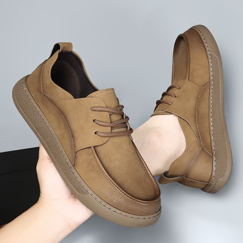 Men's shoes, retro non-slip breathable elite casual footwear, genuine leather, Spring/Fall 2026 model 4