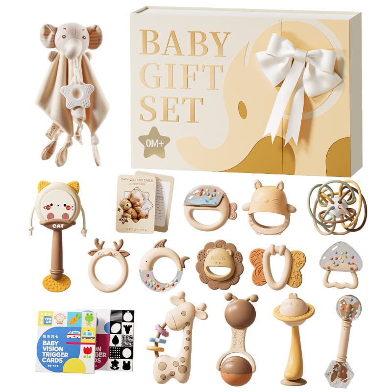 Baby rocker for new born, beanbag, gift box, appeases set, toy, Birthday gift 5