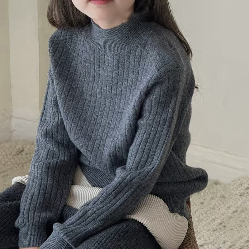 Demi-season knitted base sweater, for teenagers, western style 4