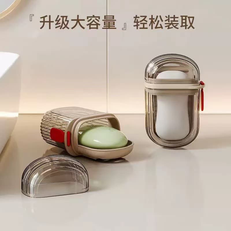 Drying rack, soap holder for traveling, storage box, portable transparent банка для хранения, new collection, light luxury style 2