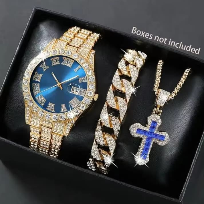 (Cross-border trading), men's watch, calendar, set, high-quality style, European style 3