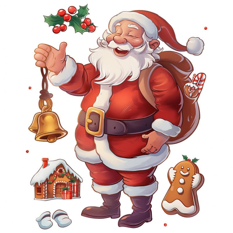 Temu Santa Claus Elk Christmas Tree Holiday Party Elements Store Window Home Decor Wall Stickers 1
