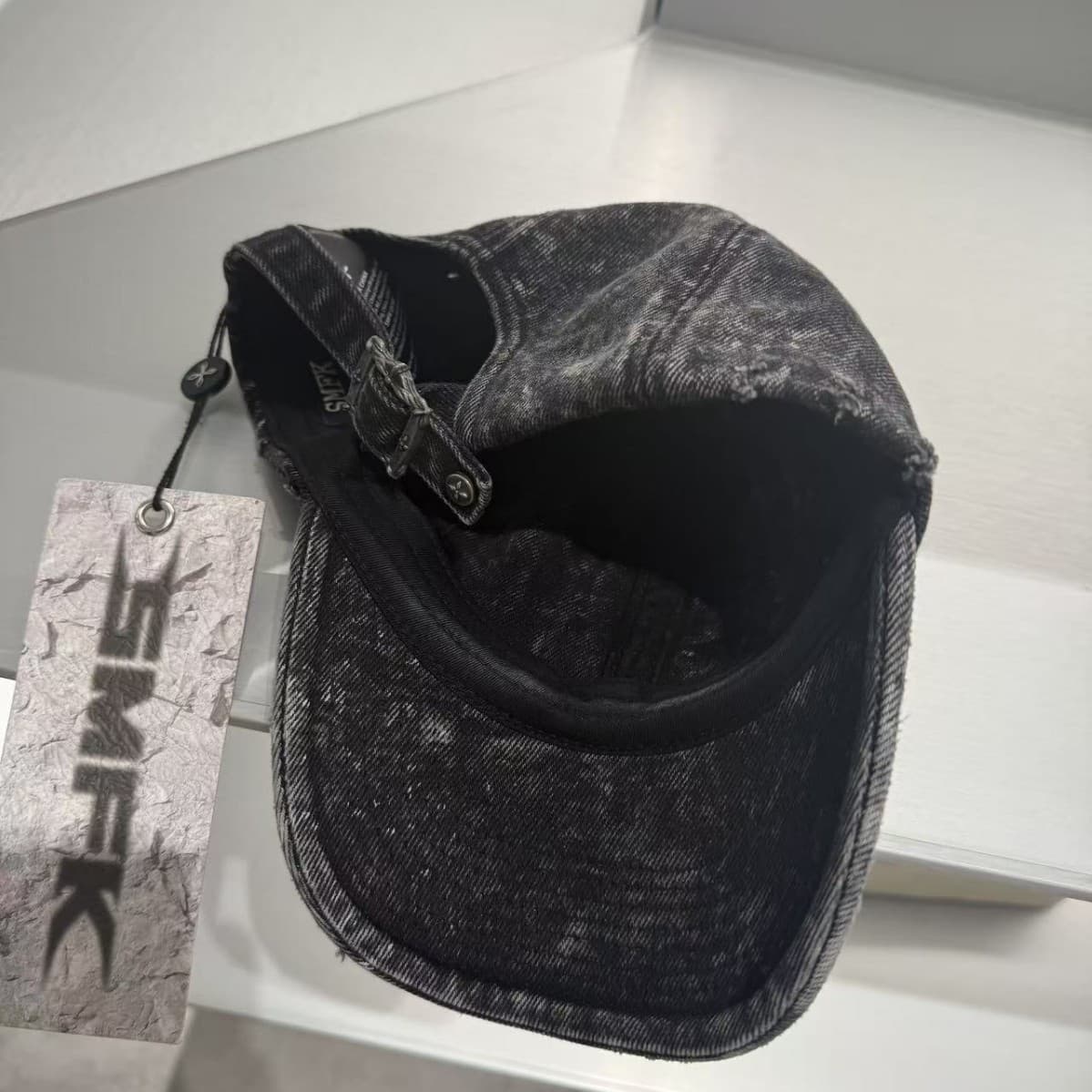 Retro denim baseball cap for leisure, with embroidery 2