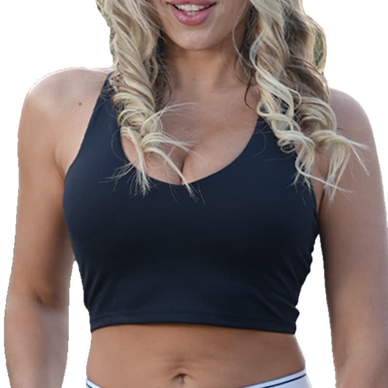 ALOSCO (Cross-border trading), top with cups, T-shirt, set for yoga, sports suit, yoga clothing, for running 5