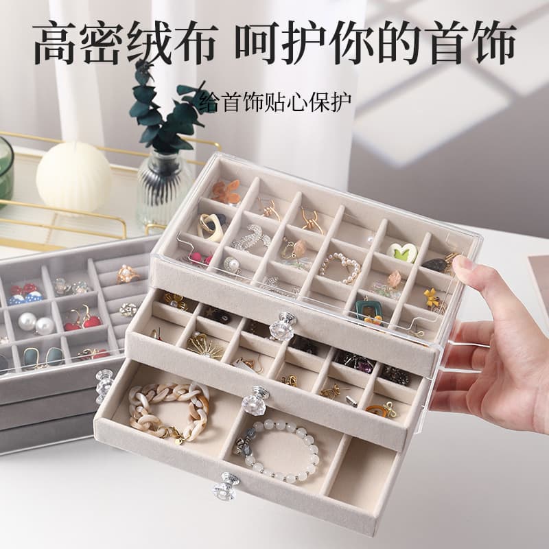 Storage system, storage box, acrylic jewelry, treasure chest, earrings, ring, necklace, accessory 2