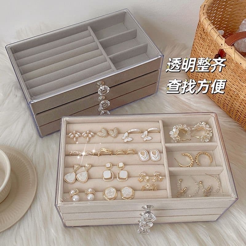Storage system, storage box, acrylic jewelry, treasure chest, earrings, ring, necklace, accessory 1