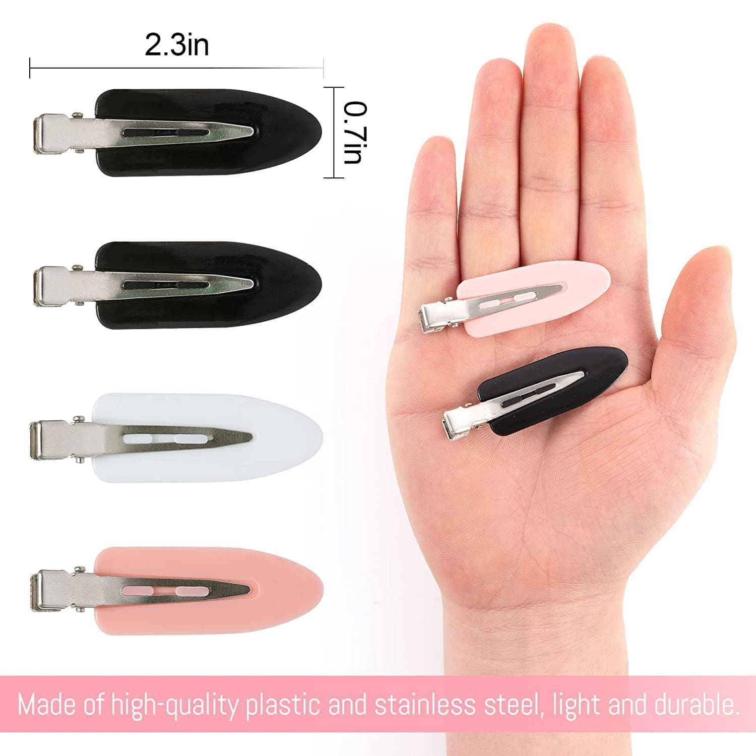 Bangs, transparent cream hairpins, hairgrip, hair accessory, simple and elegant design, internet celebrity 1