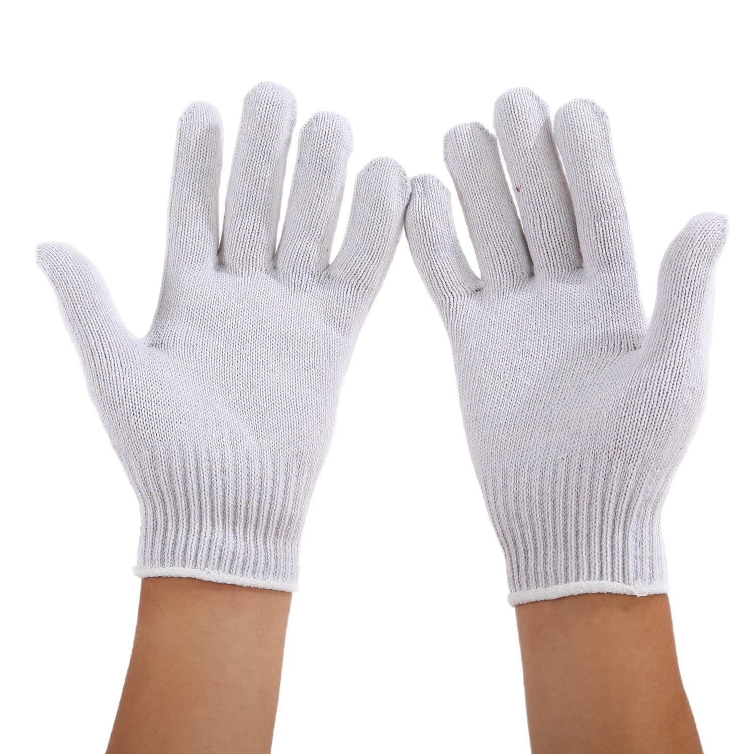 Heavy-duty thickened 750G labor protection gloves encrypted thickened wear-resistant pure white labor protection gloves work protection universal gloves 5