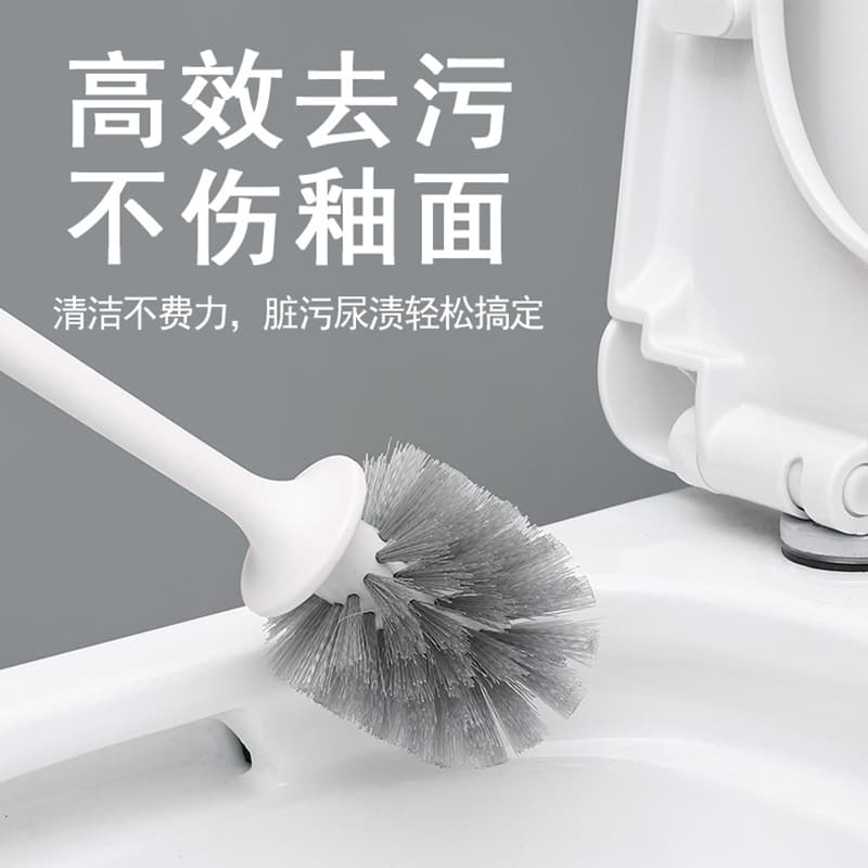 Toilet brush without dead angle long handle with a base set of home washing toilet cleaning brush cleaning brush hanging toilet cleaning 3