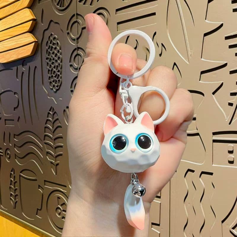 Creative cartoon three dimensional pendant, doll, keychain, big eyes, for beloved, Birthday gift 3