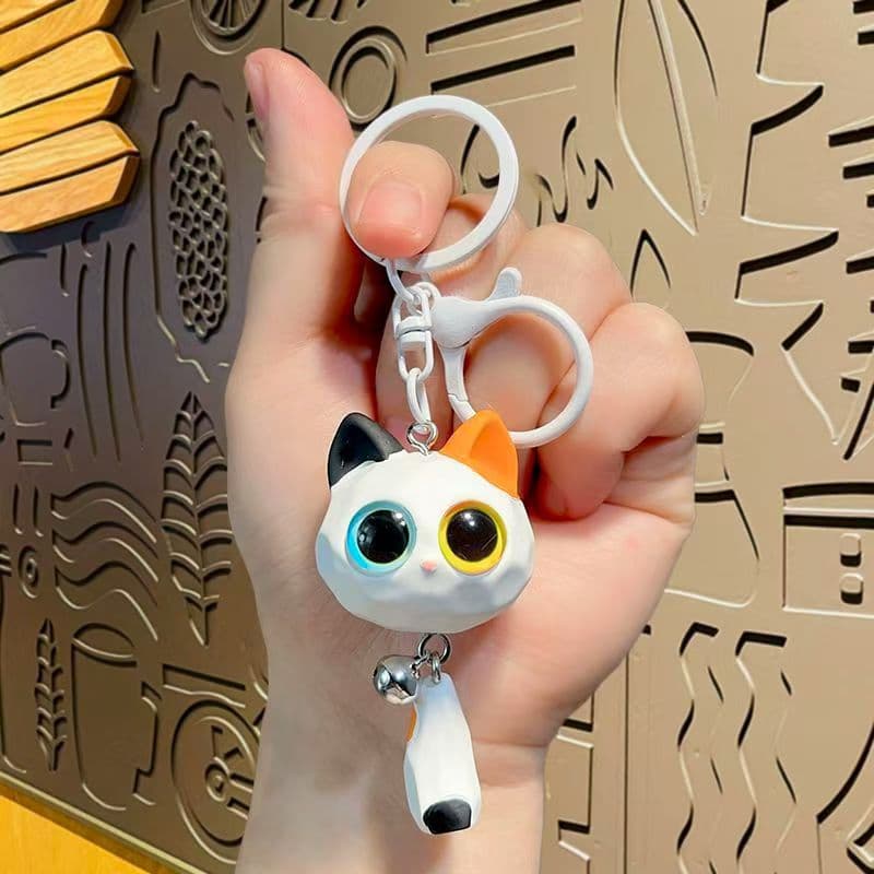 Creative cartoon three dimensional pendant, doll, keychain, big eyes, for beloved, Birthday gift 4