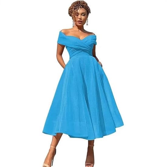 Sexy evening dress, Aliexpress, Amazon, open shoulders, graduation party 5