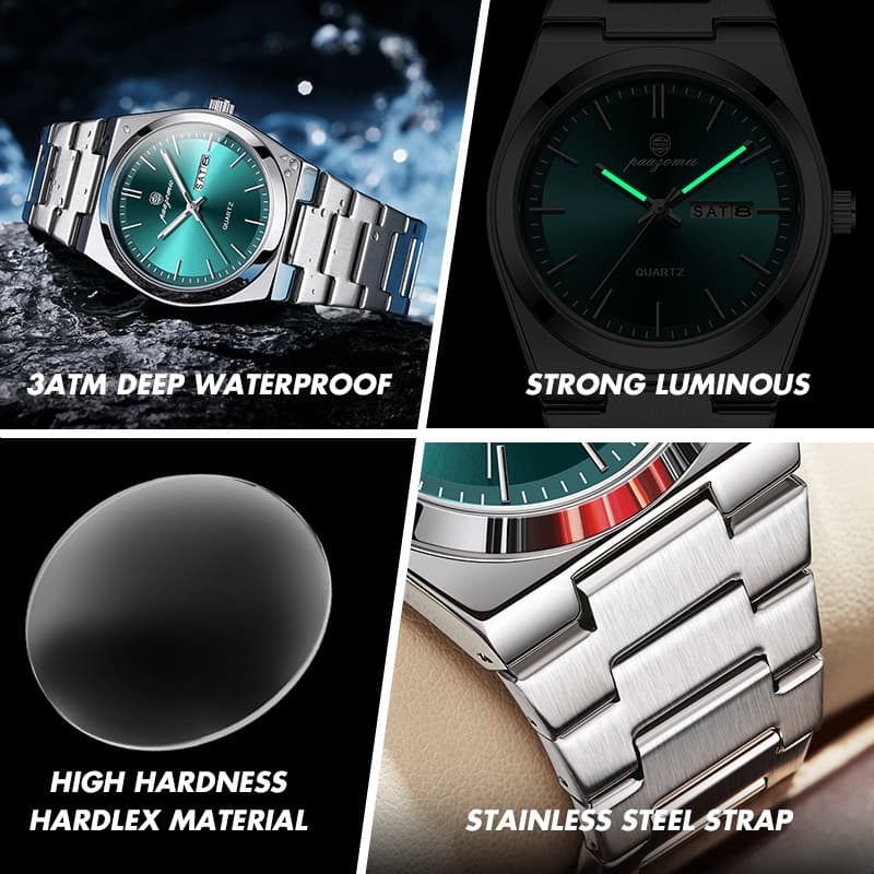 PAAZOMU (Cross-border trading), ultra thin waterproof swiss watch, fashionable quartz watches, Aliexpress, dropshipping available 4