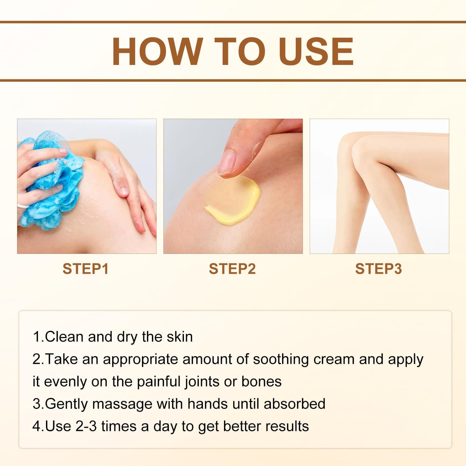 (Cross-border trading), soothing medical joint cream full body, English 4