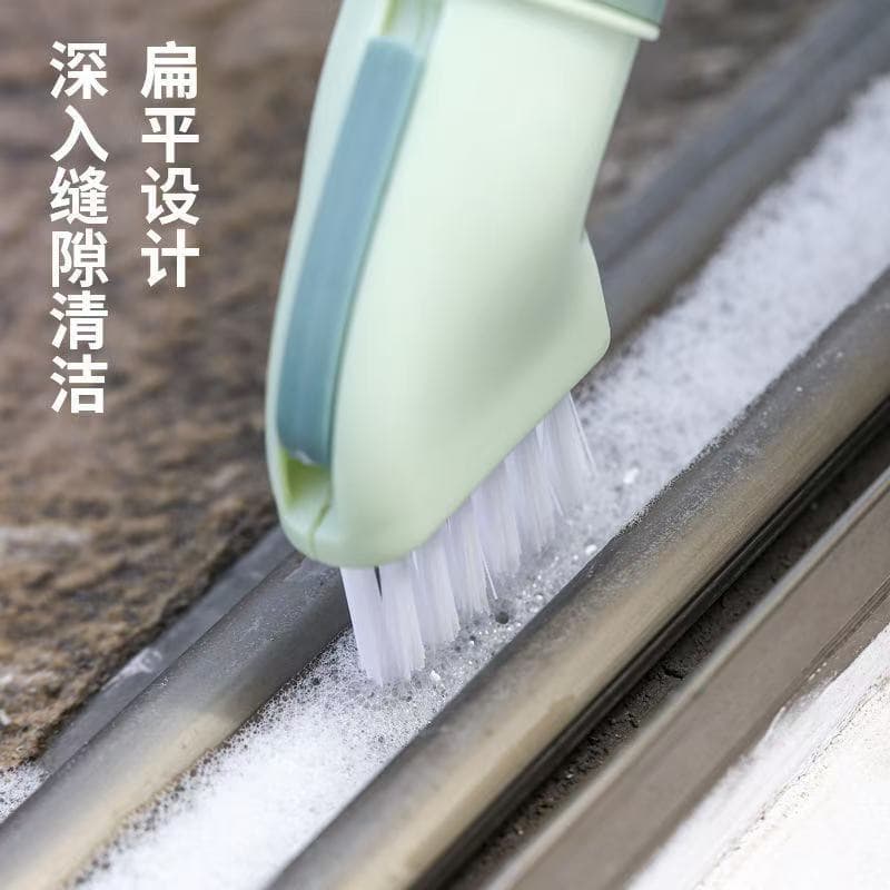 Household multifunctional cleaning brush can be connected to mineral water bottles, wet and dry cleaning brush, no dead corners and gaps, brush head 3