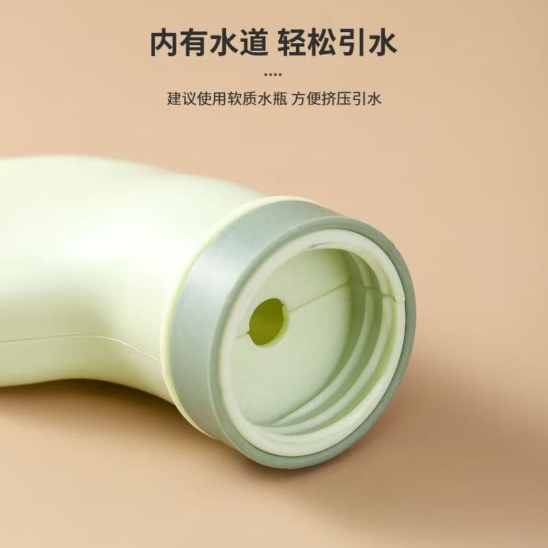 Household multifunctional cleaning brush can be connected to mineral water bottles, wet and dry cleaning brush, no dead corners and gaps, brush head 4