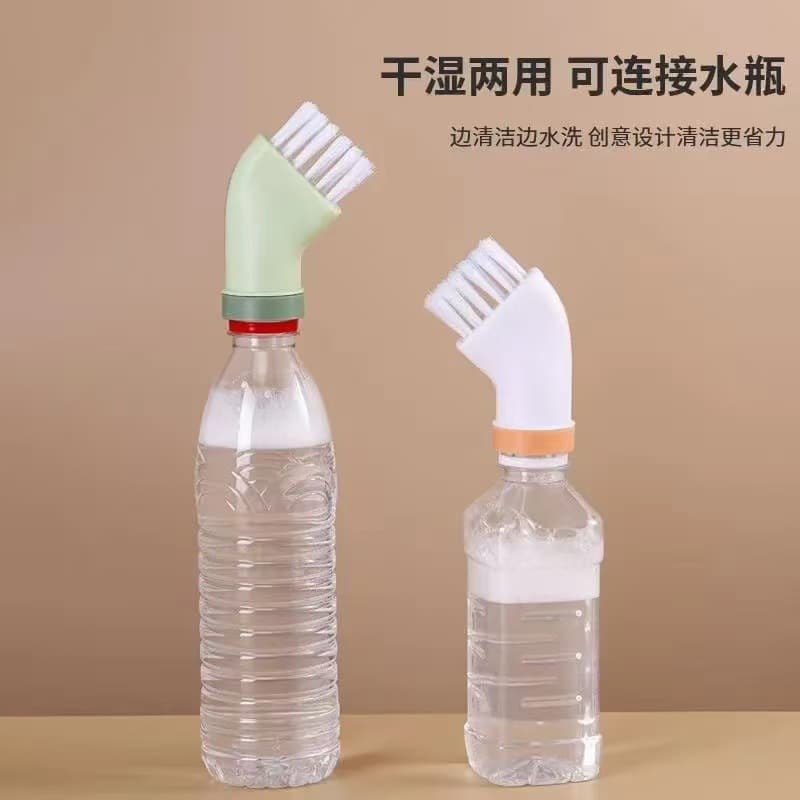 Household multifunctional cleaning brush can be connected to mineral water bottles, wet and dry cleaning brush, no dead corners and gaps, brush head 1
