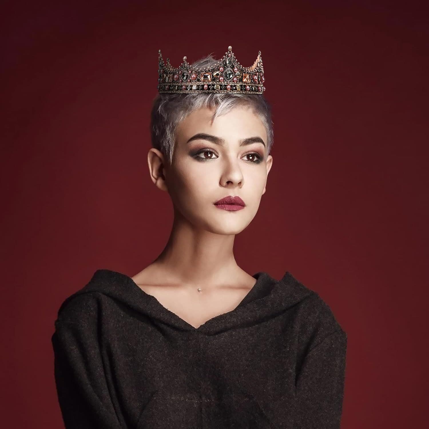 (Cross-border trading), crown, retro hair accessory, cosplay, dress up 4