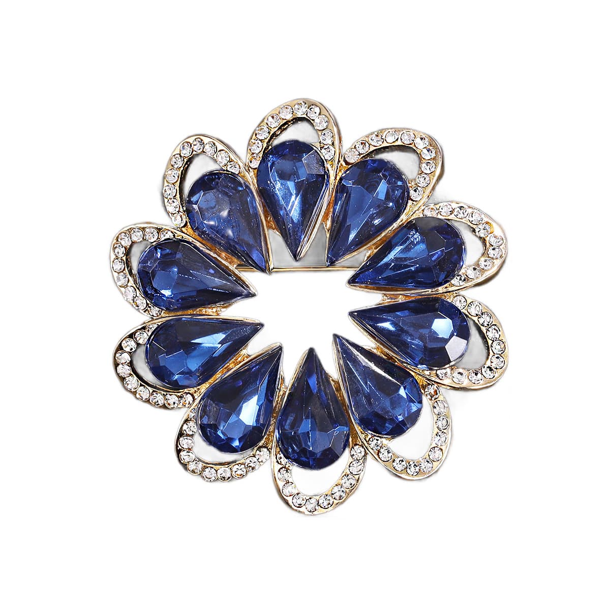 Purple glass sophisticated fashionable brooch, pin, protective underware lapel pin, high-quality style, with snowflakes, clips included 5