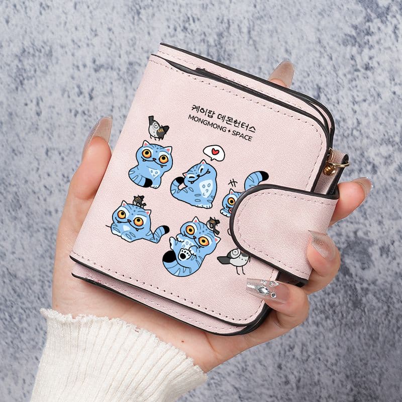 Kpop Devil Hunter Wallet Women's Cute Hunter Coin Wallet Credit Card Holder Passport PU Wallet 2