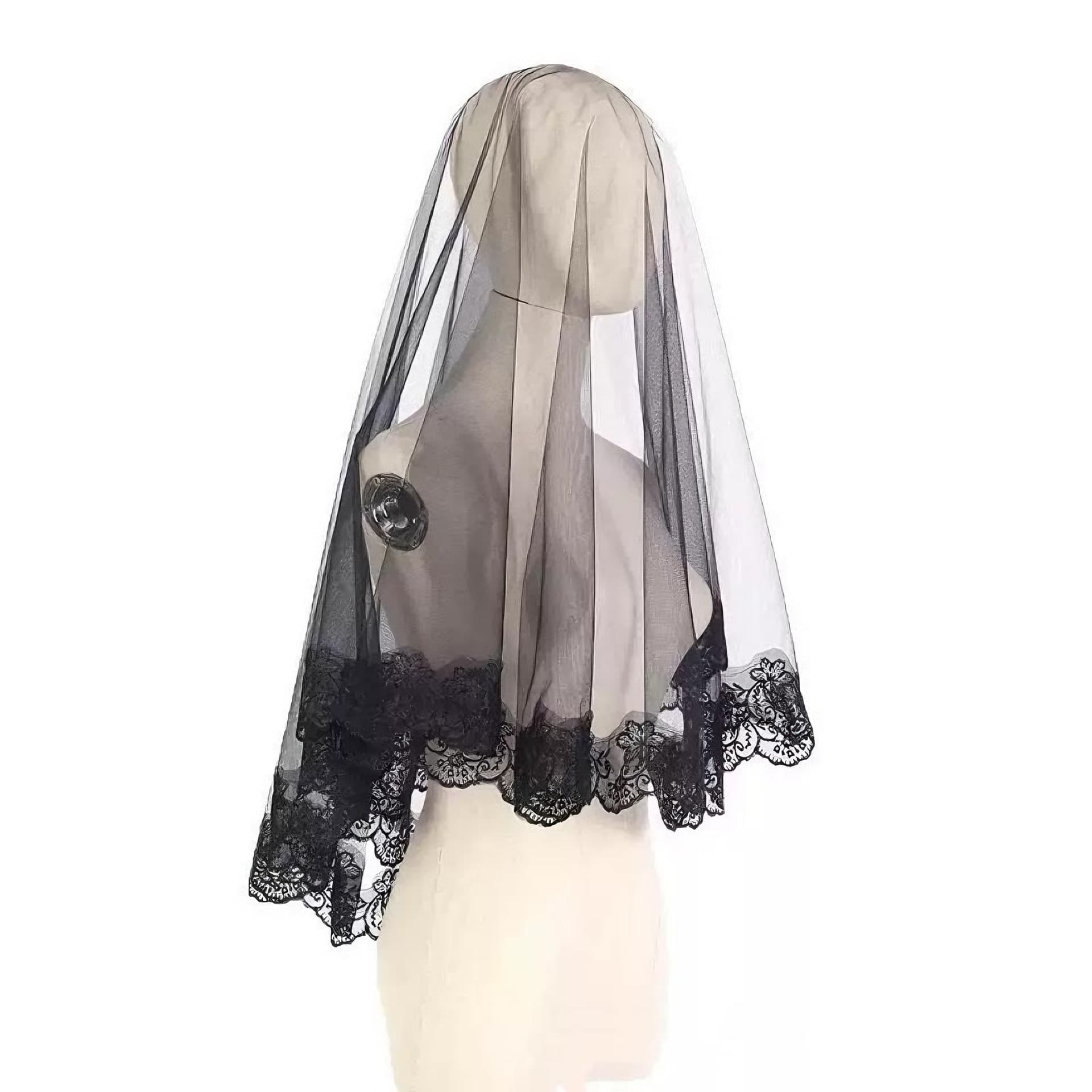 Hair accessory for bride, halloween, dress up, cosplay, lace dress, internet celebrity 5